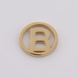 26pcs/Lot Stainless Steel 12mm Round A-Z Initials Alphabets Pendants