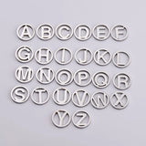 26pcs/Lot Stainless Steel 12mm Round A-Z Initials Alphabets Pendants