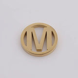 26pcs/Lot Stainless Steel 12mm Round A-Z Initials Alphabets Pendants