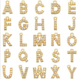 26pcs Rhinestone Letter Charms for Jewelry Making