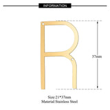 26pcs Big Size Stainless Steel Alphabet Letters Necklace Pendant DIY Accessories