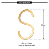 26pcs Big Size Stainless Steel Alphabet Letters Necklace Pendant DIY Accessories