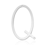 26pcs Stainless Steel Alphabet Charms DIY Initials A-Z Two Holes Pendant