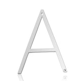 26pcs Stainless Steel Alphabet Charms DIY Initials A-Z Two Holes Pendant