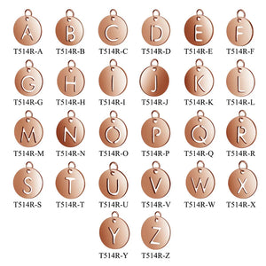 Stainless Steel Alphabet Charms DIY Initials with Jump Ring A-Z Pendant