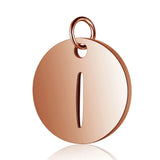 Stainless Steel Alphabet Charms DIY Initials with Jump Ring A-Z Pendant
