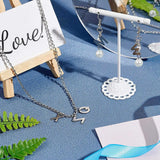 26pcs Stainless Steel Alphabet Charms Pendant for Jewelry Making