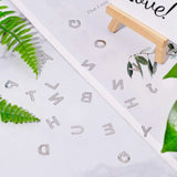 26pcs Stainless Steel Alphabet Charms Pendant for Jewelry Making