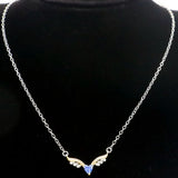 Gorgeous Violet Tanzanite Wedding Necklace 16.5-17.5inch