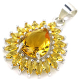 Tourmaline Citrine Tanzanite Kunzite Pendant