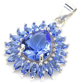 Tourmaline Citrine Tanzanite Kunzite Pendant