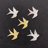 26x29mm Sea Shell Pendant Mother Pearl Beads Carved Birds DIY Charm