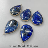 26x35mm Amethysts Rose Quartzs Drop Pendant Charms for DIY Necklace Earrings