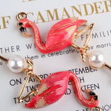 20Pcs Mix Styles KC Alloy Flamingo Pendants Charms