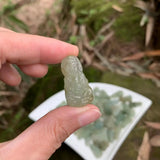 Natural Burma Jade Guanyin Necklace Pendant Green Myanmar Jade Jewelry
