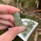 Natural Burma Jade Guanyin Necklace Pendant Green Myanmar Jade Jewelry