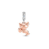 925 Silver Kitty Heart Pendant Charm w/ Logo for DIY Bracelet