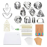 27 Pcs Polymer Clay Cutters Geometric Shape Stainless Steel Cutters