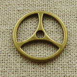 270 Bronze Peace Symbol Spacers 20mm #501