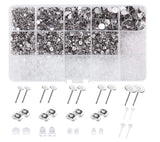 2700pcs Earplugs Earpins for DIY Jewelry Earring Making Supplies Kit