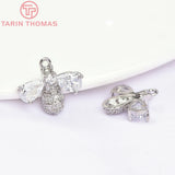 4PCS 15x15MM Bee Charm Pendants for DIY Jewelry Making