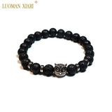 Natural Stone Beads Set Jewelry Accessory Charms Elastic String Bracelet Craft