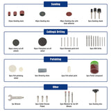 276-Piece Rotary Tool Accessories Kit for Cutting, Grinding, Sanding, Sharpening