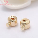 20PCS 2.5x3.2MM 24K Brass Clip Station Clasps Jewelry Making Supplies