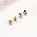 20PCS 2.5x3.2MM 24K Brass Clip Station Clasps Jewelry Making Supplies