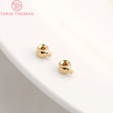 20PCS 2.5x3.2MM 24K Brass Clip Station Clasps Jewelry Making Supplies