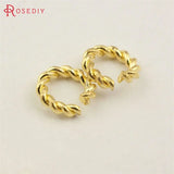 50PCS Brass Twist Jump Rings Split Rings Closed Rings DIY Jewelry Findings