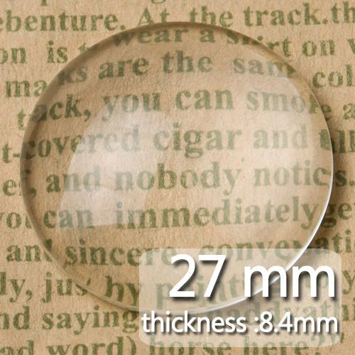 27MM Round Flat Back Crystal Glass Cabochon, Top Quality, 50pcs/lot