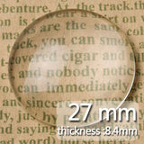 27MM Round Flat Back Crystal Glass Cabochon, Top Quality, 50pcs/lot