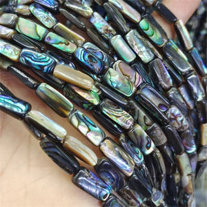 27PCS Abalone Shell Strings 6X15MM Necklace Making Findings