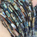 27PCS Abalone Shell Strings 6X15MM Women Necklace Making Findings