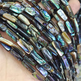 27PCS Abalone Shell Strings 6X15MM Women Necklace Making Findings