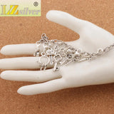 27Pcs Heart Key Charm Beads for Memory Locket CM51