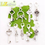 27Pcs Heart Key Charm Beads for Memory Locket CM51