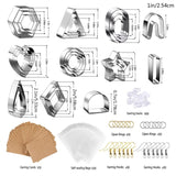 27Pcs Polymer Clay Cutters Set with Earring Hooks