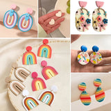 27Pcs Polymer Clay Cutters & Earring Cards - Jewelry Making Tools