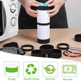 27Pcs Silicone Bands Kit for Sublimation Tumblers 20/30Oz Skinny Cup