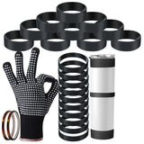 27Pcs Silicone Bands Kit for Sublimation Tumblers 20/30Oz Skinny Cup