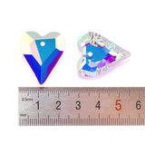 27mm Crystal Wild Heart Pendant Beads Rhinestone for DIY Jewelry Making