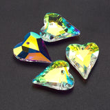 27mm Crystal Wild Heart Pendant Beads Rhinestone for DIY Jewelry Making