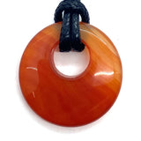 27mm Amethyst Agate Beads Pendant Necklace DIY Jewelry