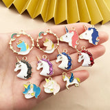 27pcs Horse Unicorn Metal Charms for DIY Jewelry Making Bulk Accessory