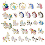 27pcs Horse Unicorn Metal Charms for DIY Jewelry Making Bulk Accessory