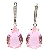 Pink Kunzite Jewelry Set for Girls - Pendant & Earrings