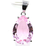 Pink Kunzite Jewelry Set for Girls - Pendant & Earrings