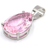 Pink Kunzite Jewelry Set for Girls - Pendant & Earrings